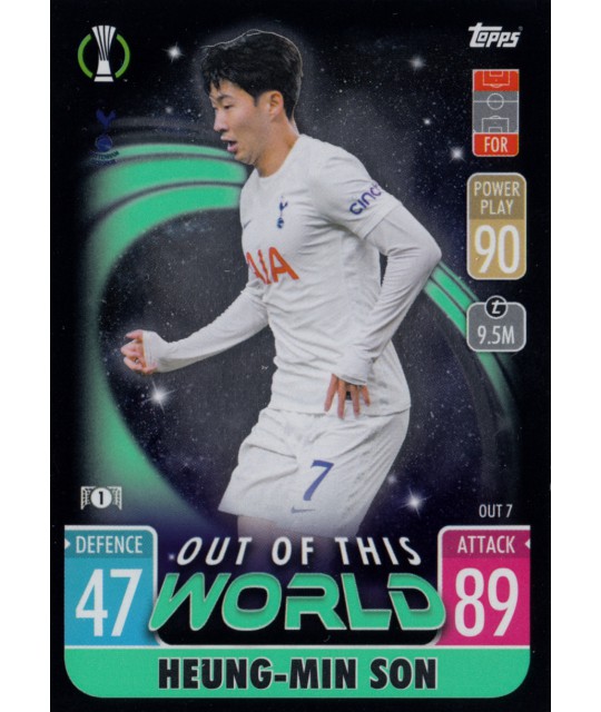 TOPPS MATCH ATTAX EXTRA UEFA CHAMPIONS LEAGUE 2021-2022 Out of this World Heung-Min Son (Tottenham Hotspur)